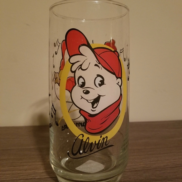 Vintage 1985 Alvin and the Chipmunks "Alvin & Simon" Collectible Glassware💎🐿 - Picture 6 of 8